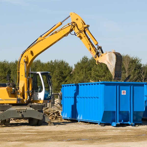 are there any restrictions on where a residential dumpster can be placed in Exeter IL